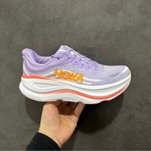 NWOT Bondi 9 Hoka Purple and Orange Athletic Shoes